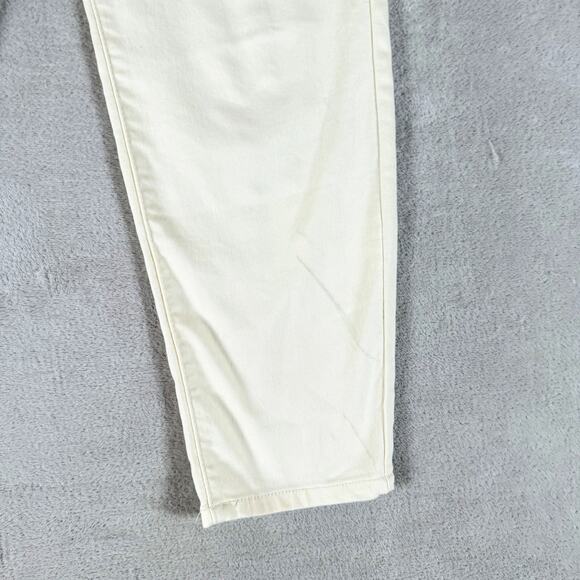 Curve Appeal Jeans Womens 14 Pale Yellow Denim Minimalist Jeggings High Rise - Picture 5 of 11